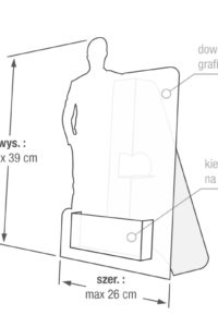 leaflet stands - dimensions, including a4 leaflet stand